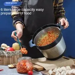 Jewin большая мощность коммерческих многофункциональных 6L Мясорубки электрические отсекателя мясо шлифовального станка