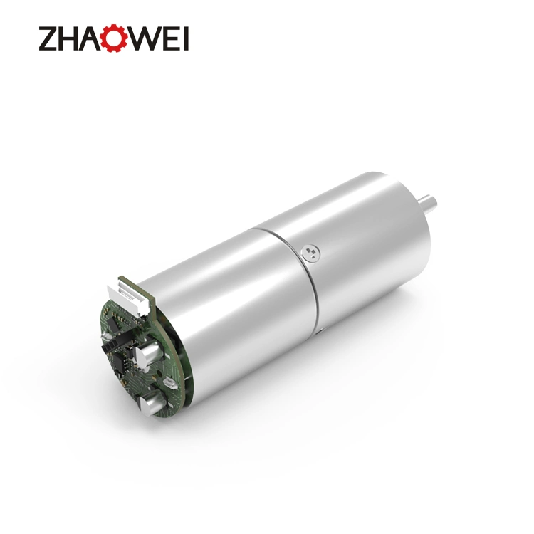 Zhaowei 24V DC Motor 20W 50W Gearbox Manufacturers 12 Volt 24 Volt DC Gear Motor for Automate Lndustery Equipment