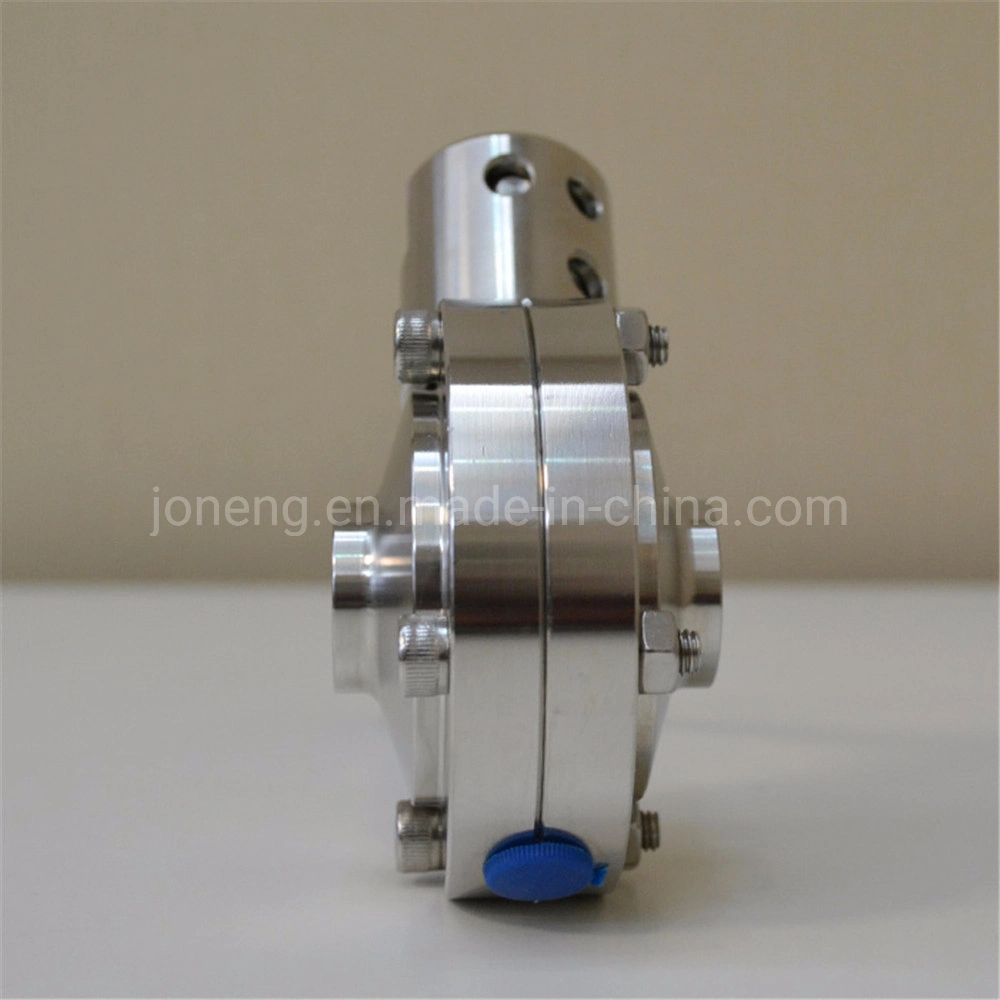 China Stainless Steel Hygienic Manual Weld Connection Butterfly Valve (JN-BV1007)