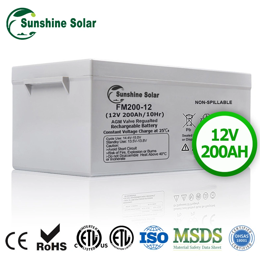 Rechargeable Batteries 12V 7.2ah 28ah 100ah 200ah 300ah Lead Acid UPS Gel Solar Battery Price