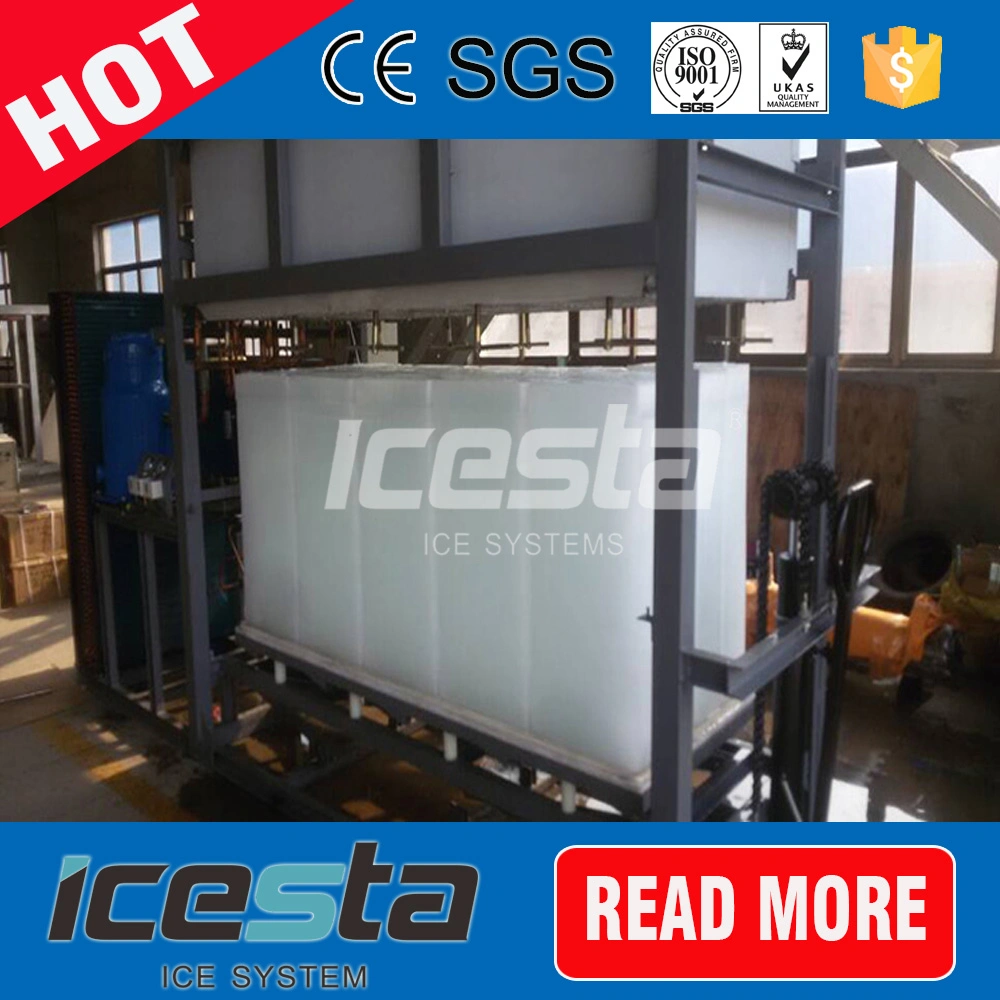 Industrial Icesta 30 toneladas de bloque de refrigeración directa la máquina de hielo