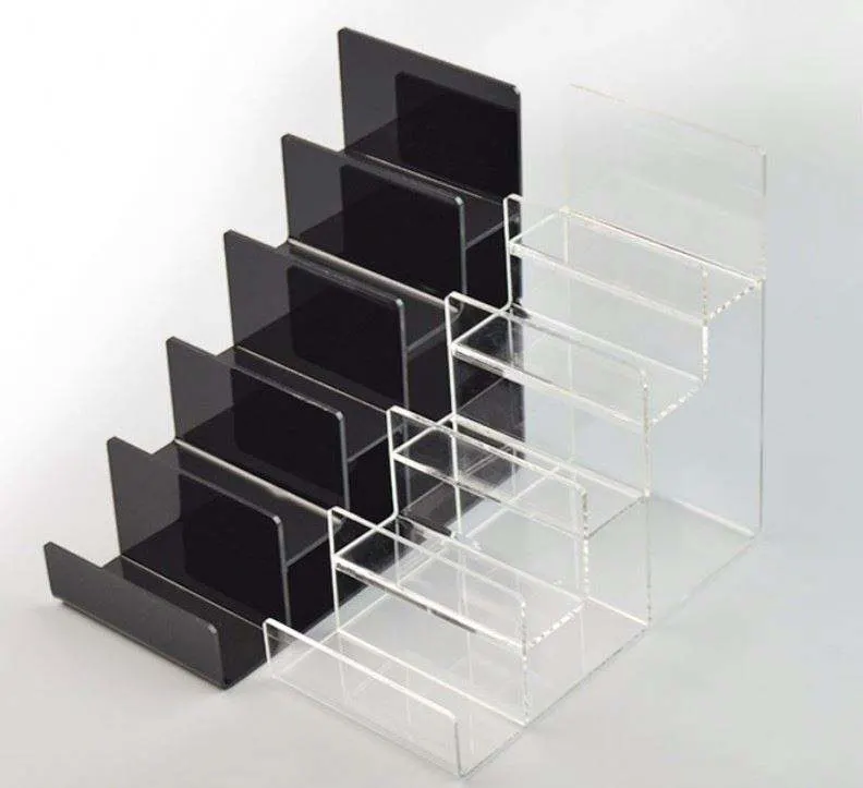 Five Tiers Acrylic Rack Used in Supermarket