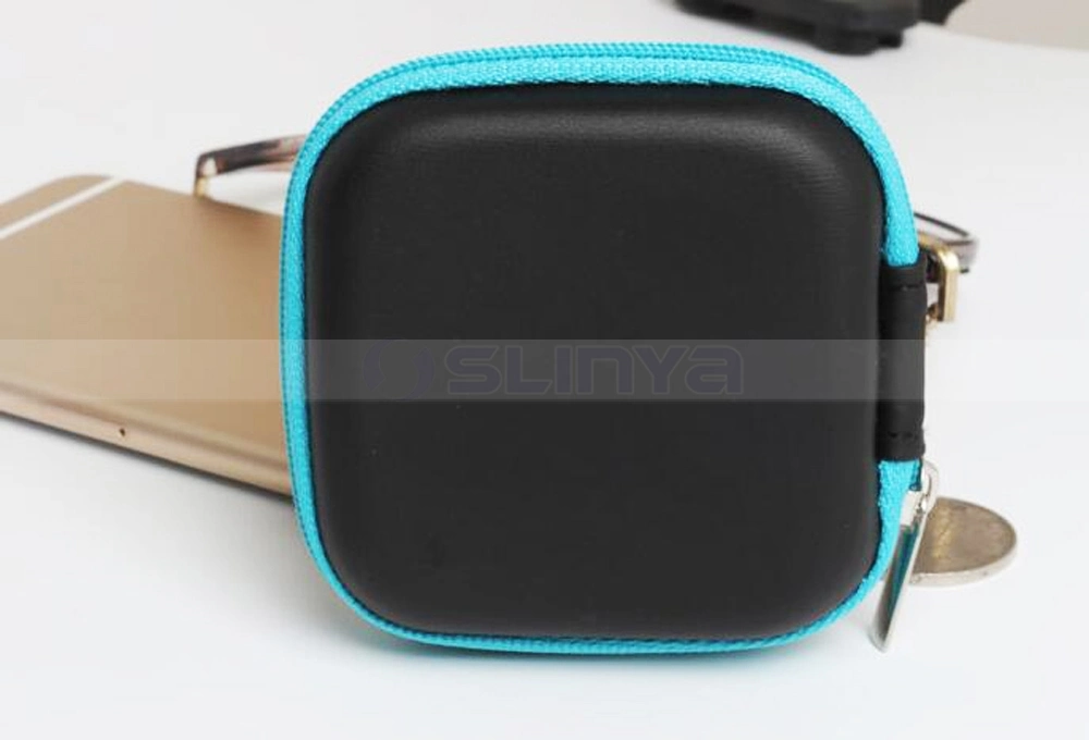 Square Zipper EVA Bags Mobile Phone Accessories Key Cash Cable Earphone Storage Bag Purse Box