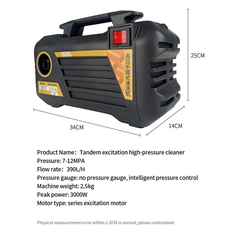 Tragbare Tandem Anregung Elektrische Hochdruckreiniger Kaltwasser-Waschmaschine