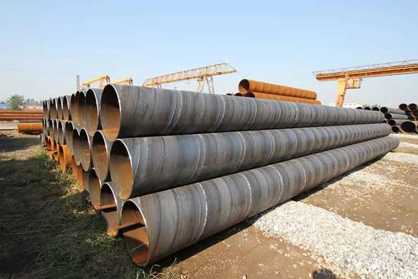 ASTM A53 Gr. B 24 Inch Diameter Steel Pipe Schedule 80 LSAW Welded Carbon Steel Pipe Fast Deli