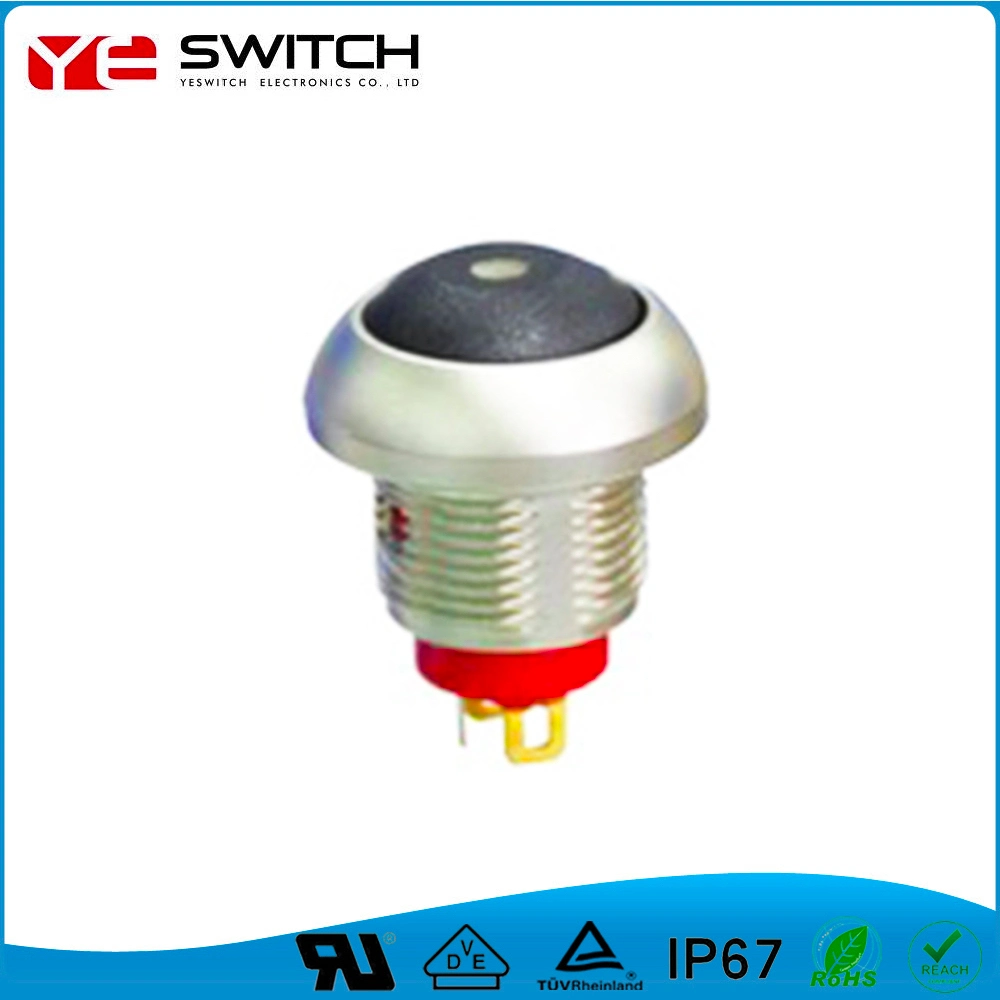 Electronic Waterproof Metal Push Button Switch with LED Light