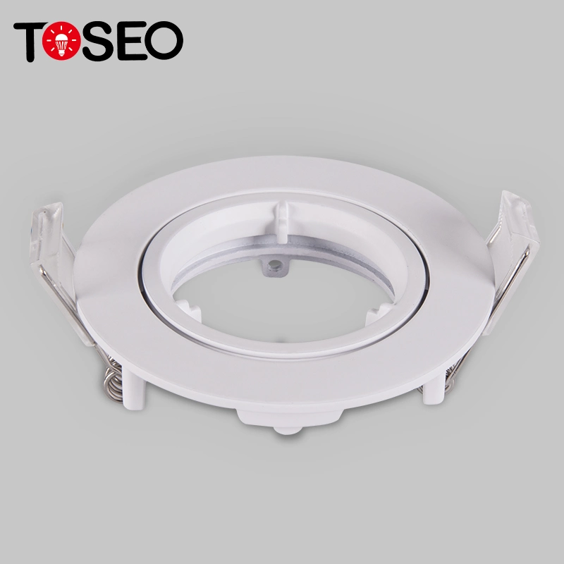 Toseo Custom GU10 LED Bulbs Housing Die-Cast Aluminum White or Chrome Downlight