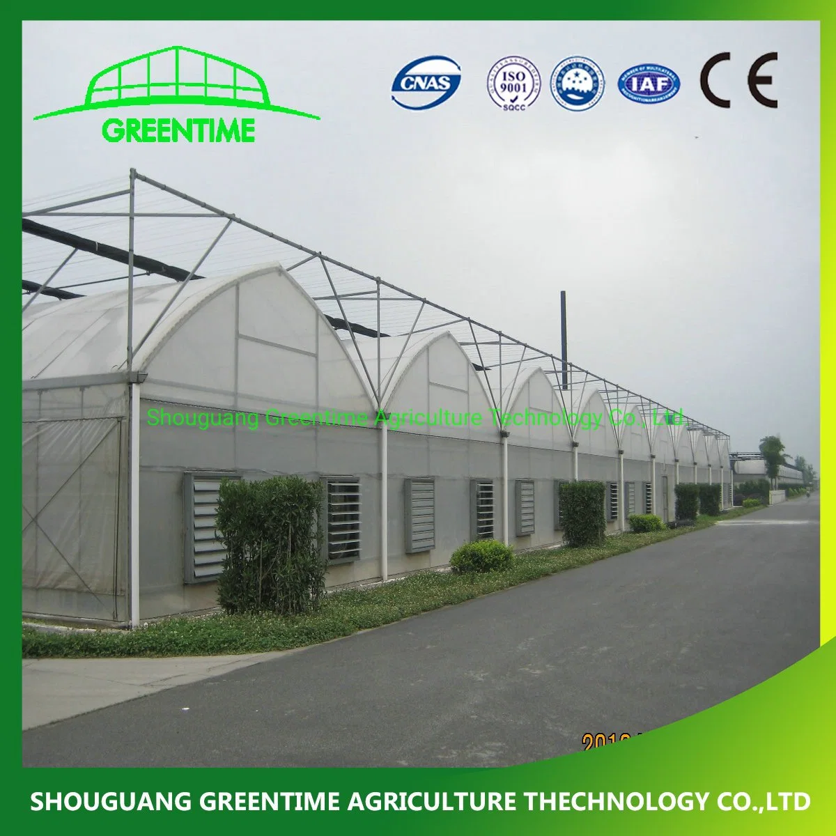 Hot Sale Arch Type PE/Po Film Agricultural Greenhouse for Tomato/ Pepper Planting