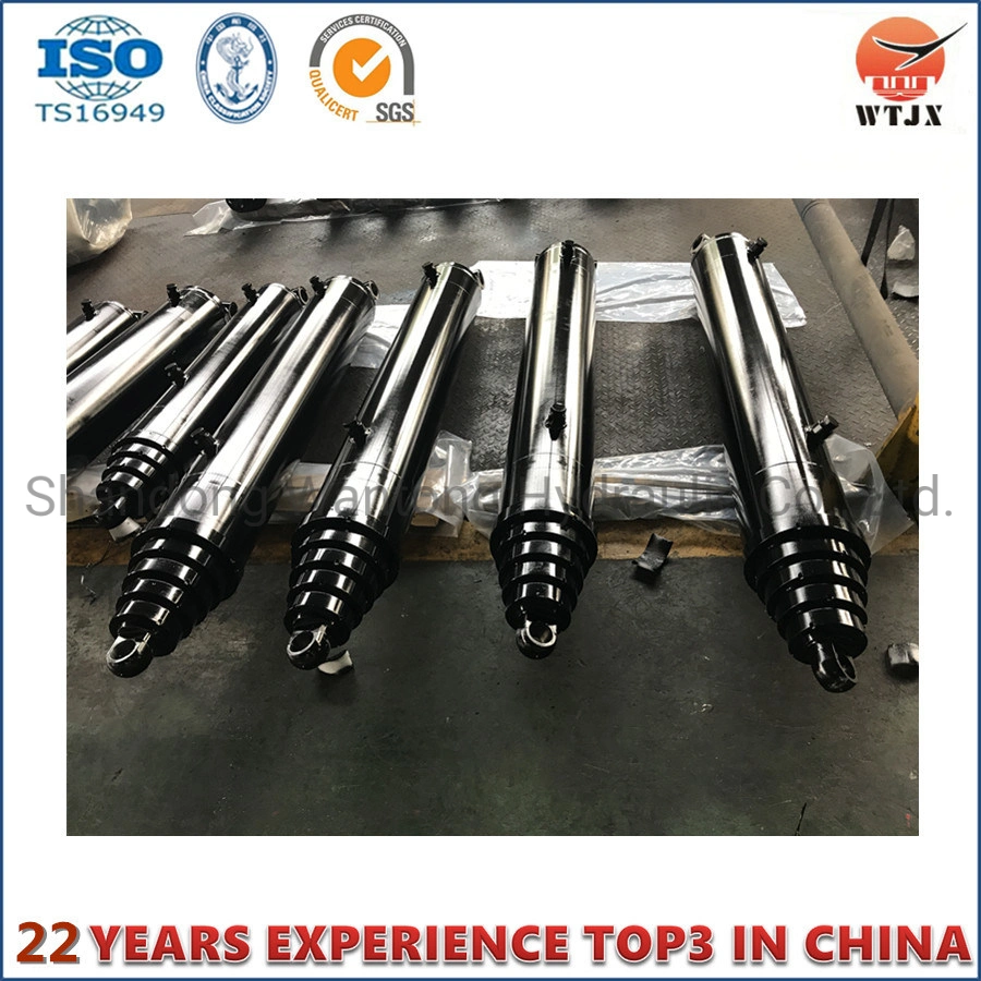 North American Type Telescopic Hydraulic Cylinder Manufacturer for Dump Truck