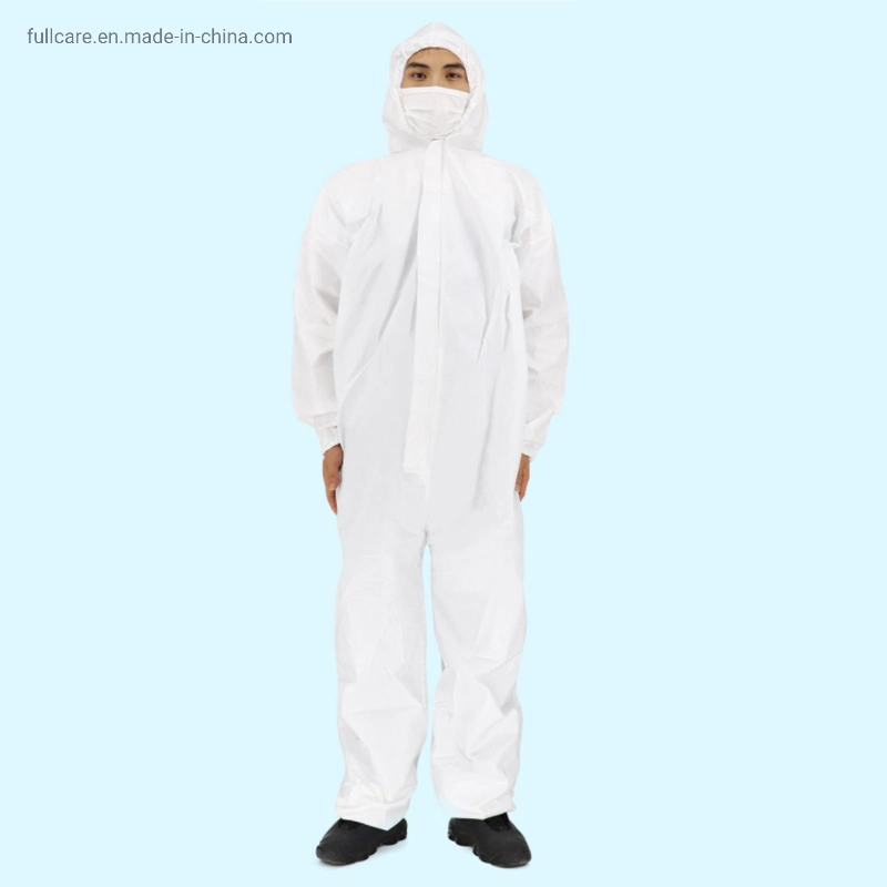 Disposable Coverall Isolation Gown Protective Clothing Suit with European Standard