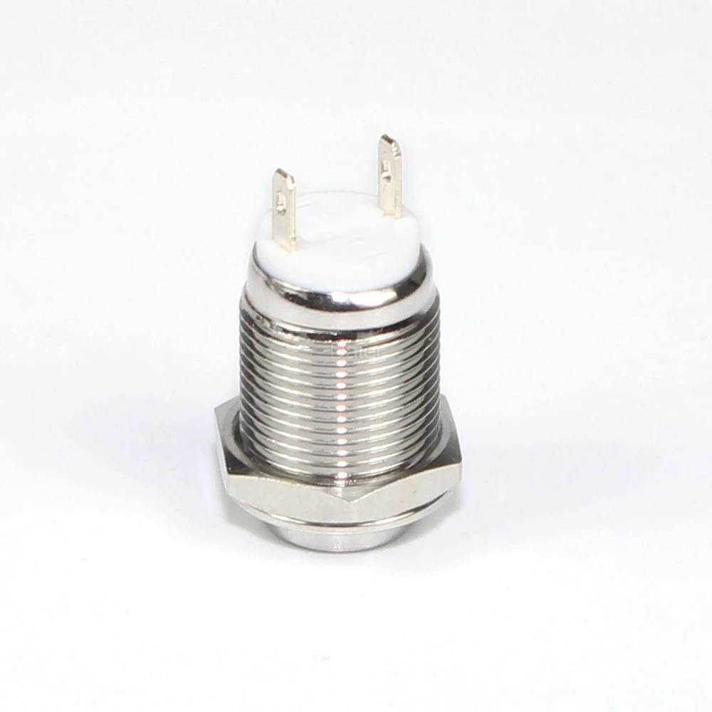 12mm 2pin Momentary Stainless Steel Metal Push Button Switch