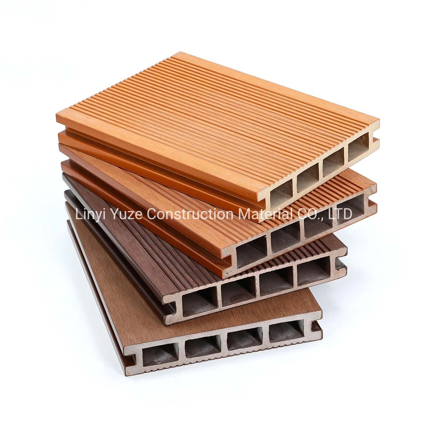 Bois extérieur composite en plastique WPC Decking plancher en bois en relief des revêtements de sol