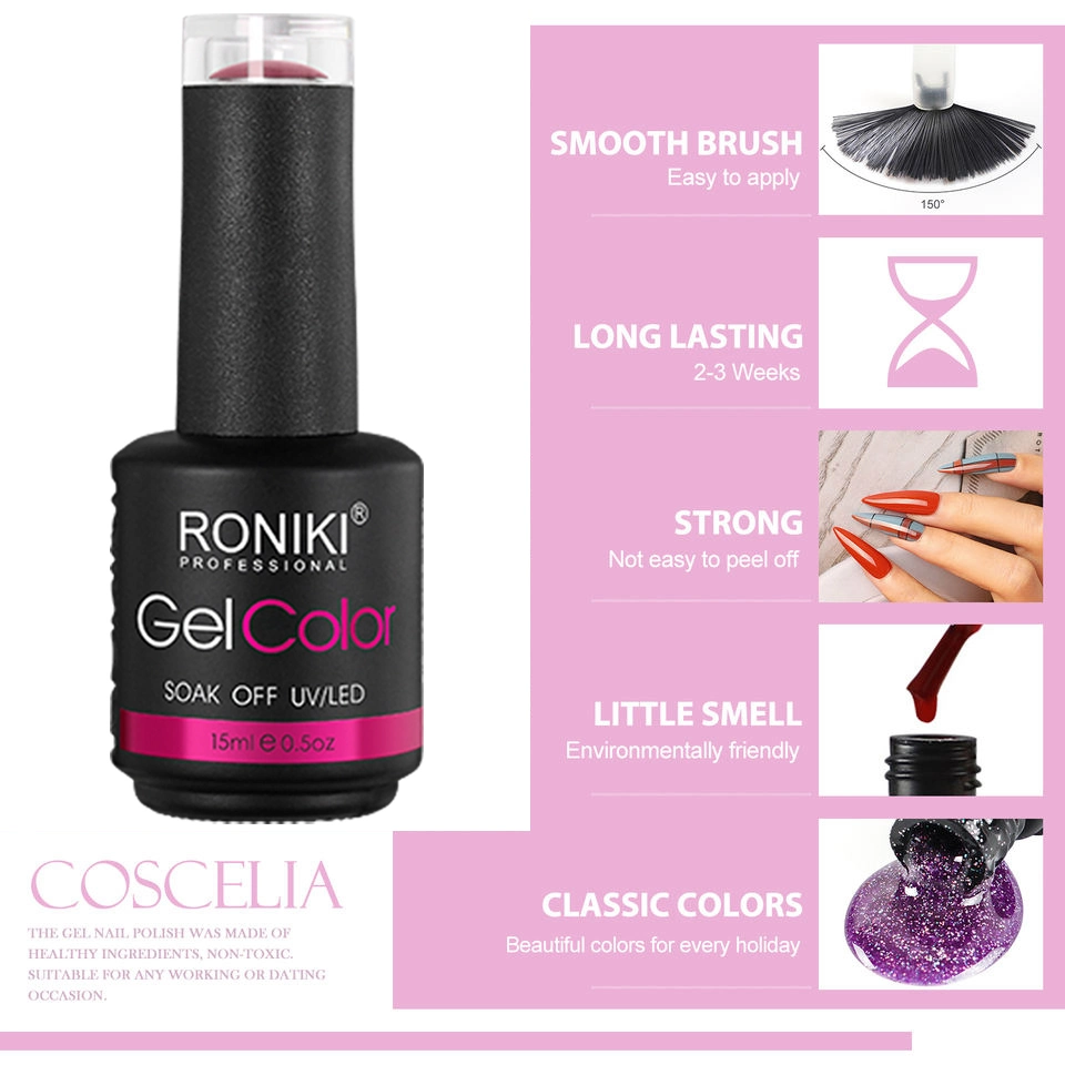 Roniki Nail Products Salon Cosmetics UV Gel Nail Polish