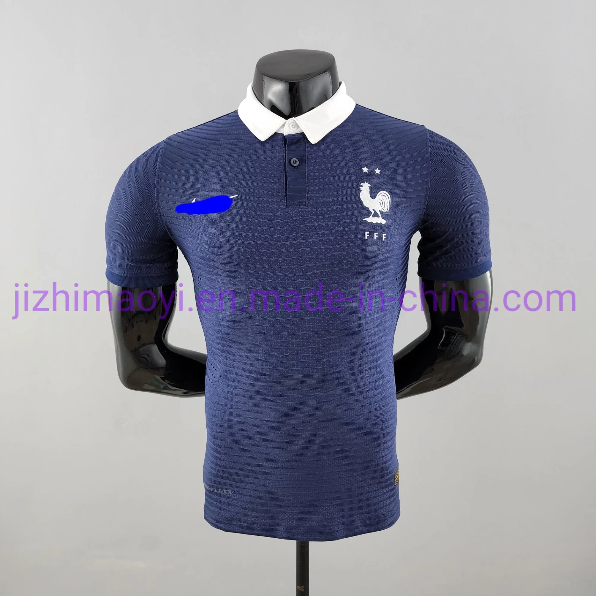 Wholesale 2022 National Team French Player Version Classic Blue Shirt Jersey