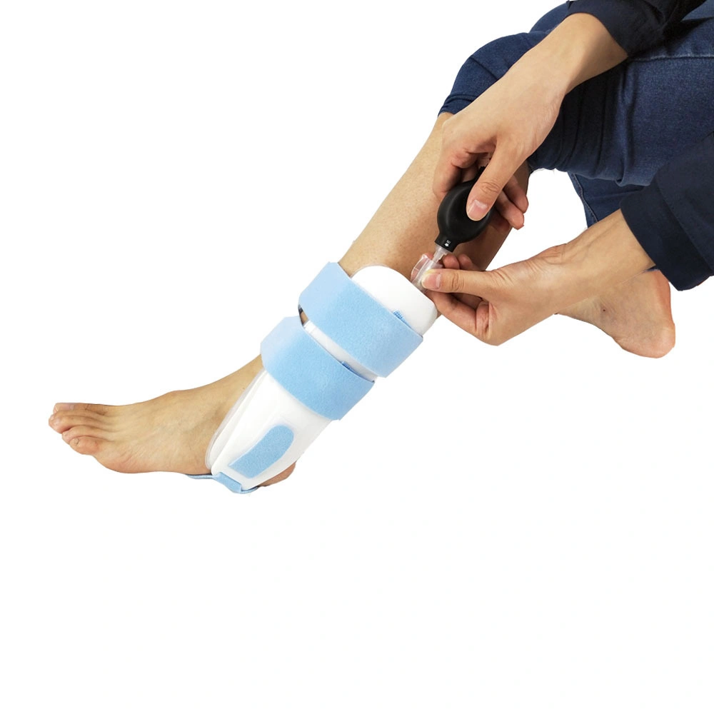 Adjustable Inflatable Compression Ankle Brace Stirrup Ankle Splint for Sprains Tendonitis