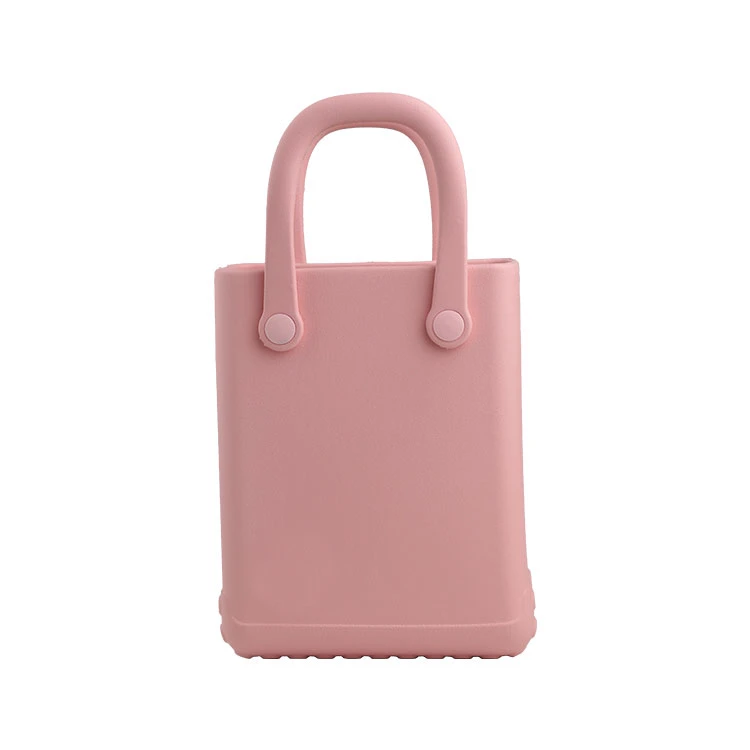 Sac de plage d'été pour femmes Amazon Sac fourre-tout de shopping à la mode Sac à bandoulière imperméable en EVA en silicone Jelly Candy Tote.