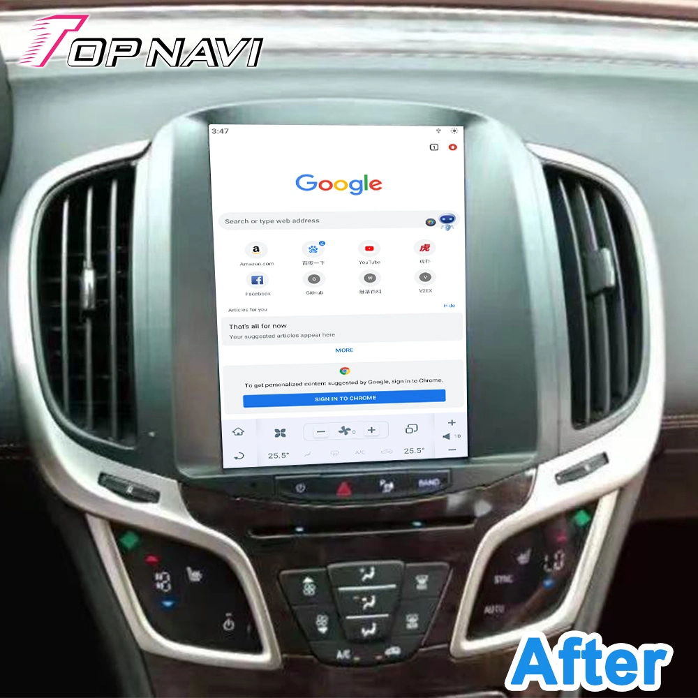 مشغل أقراص DVD للسيارة 4+64G Android 11 بحجم 10.4 بوصة لـ Buick Lacrosse 2013 2014 مكبرات صوت راديو السيارة بنظام Android لعام 2015