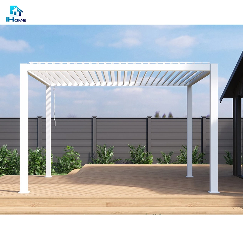 Patio Louvers Roofing Systems Aluminium Gazebo Commercial Pergola Restaurant Outdoor Cover