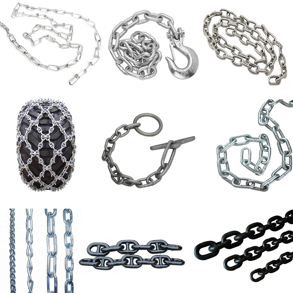 High Strength U. S. /U. K/German Stainless Steel/Carbon/Alloy Steel Link/Tire G80 Chain for Boom/Anchor/Mine/Load/Antiskid with CE/ISO/Mtc/BV/CCS Certificate