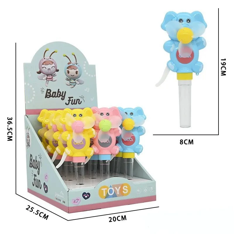 Nouveaux jouets avec bonbons été portable Mini Elephant main Fans Candy