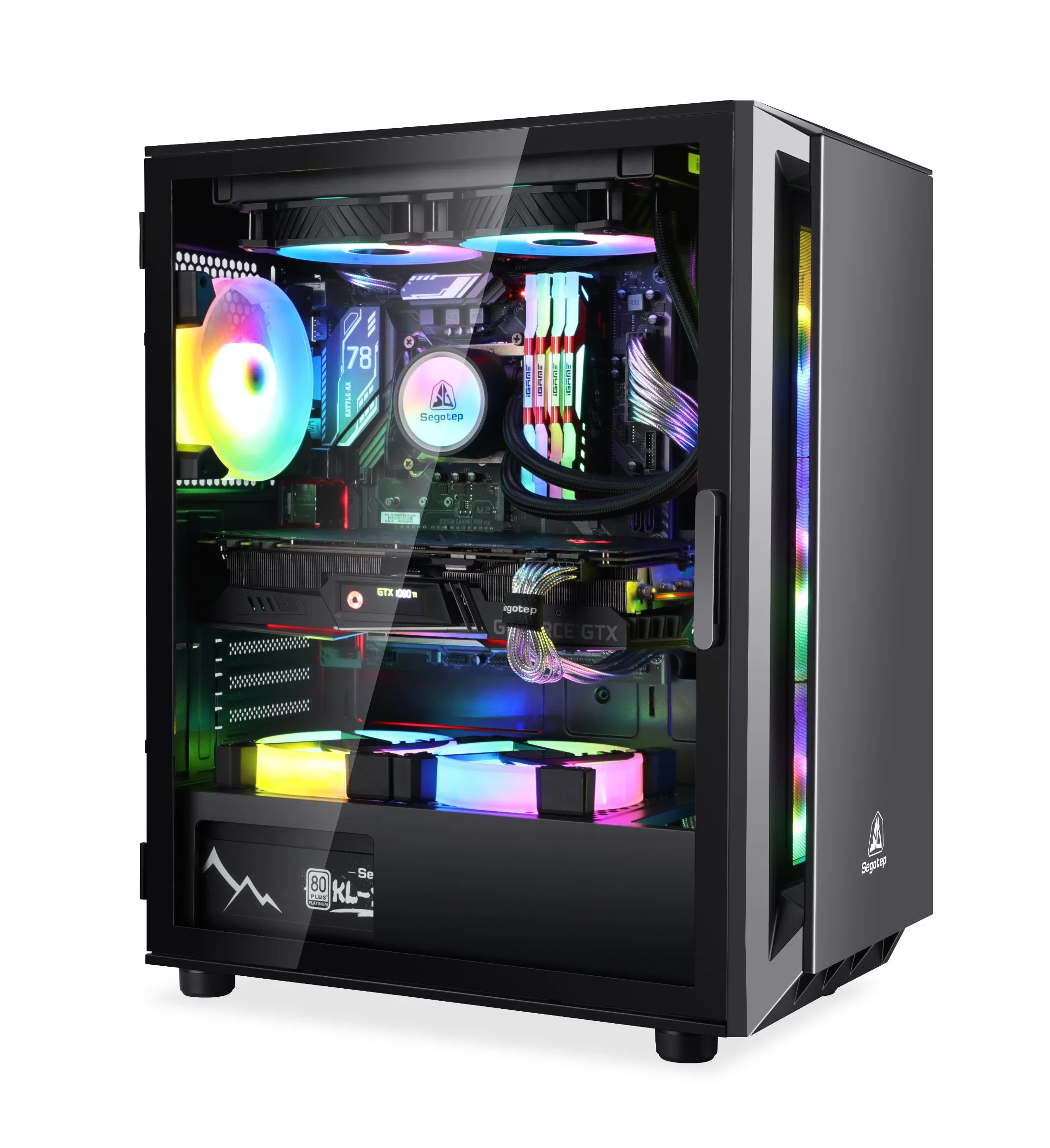 Segotep Gank 5, PC de jeu ATX CAS, USB3.0 et le type C