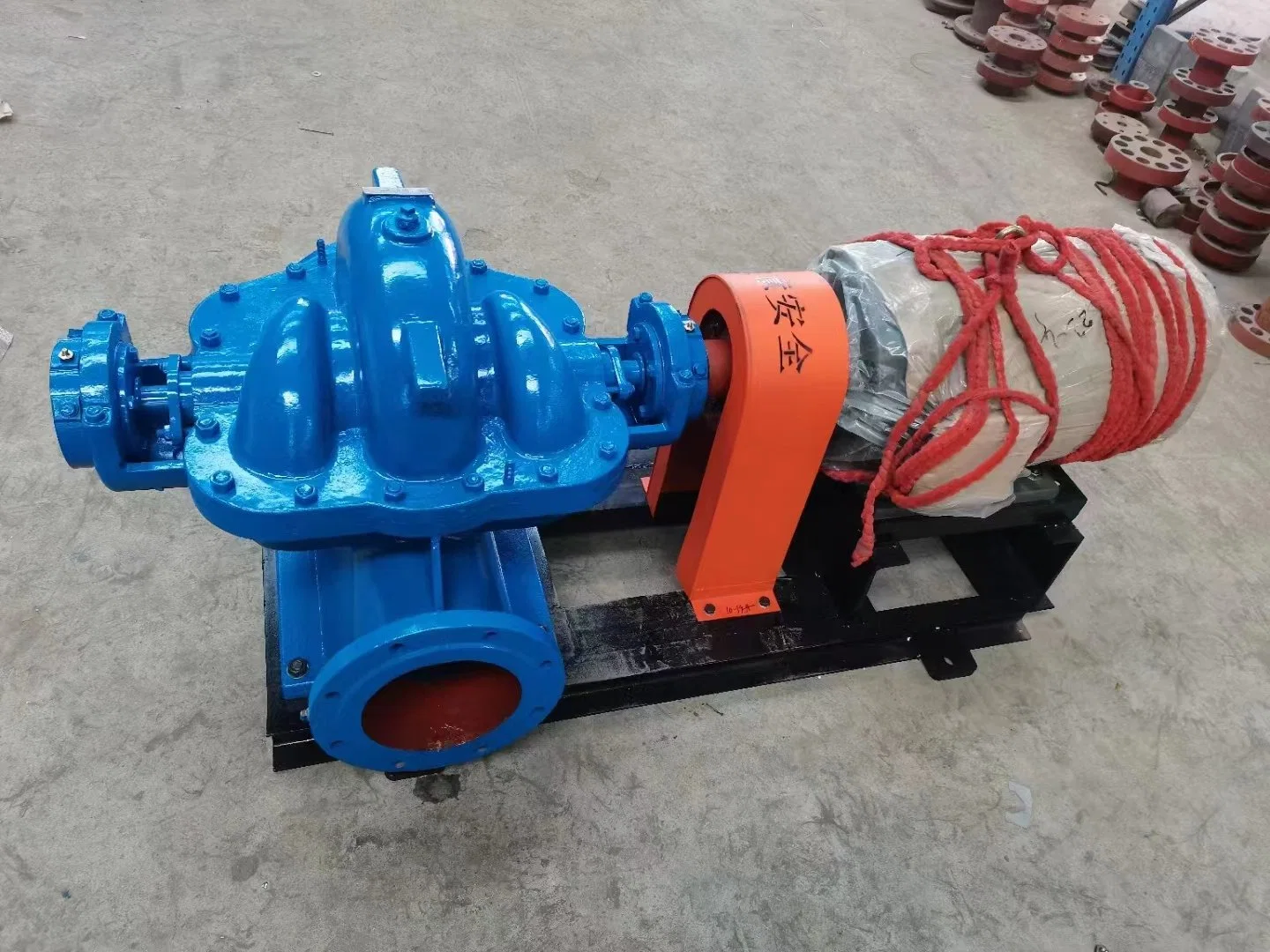 Ih50-32-160 Single Stage Single Suction Chemical Centrifugal Pump with Flushing Plan 54 Double/Single End Face Mechanical Seal Duplex Steel 2205 Explosion-Proof