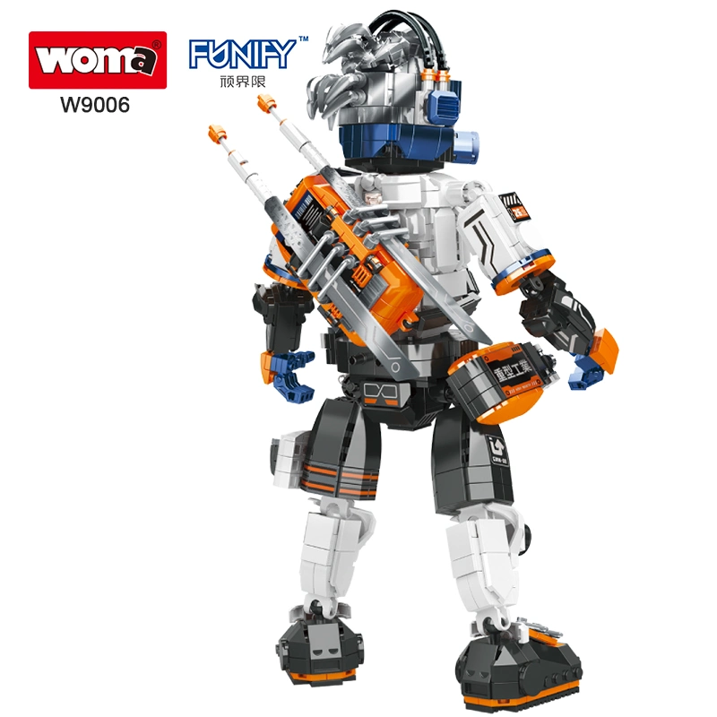 WOMA Spielzeug Funify W9006 Schüler Beliebte funktionelle Samurai Roboter Modell Kunststoff Bausteine Brick Boy Geburtstag Weihnachten Geschenk Bau Spielzeug