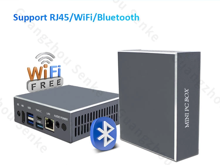 Gigabit Ethernet RJ45 WiFi Intel Celeron N5095 N5105 Windows 11 Palm Size Portable Industrial Box Mini Gaming PC