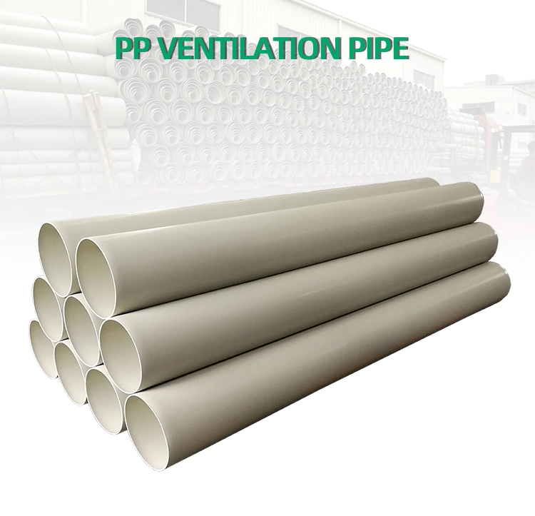 Air Duct Manufacturing PP Polypropylene Exhaust Pipe