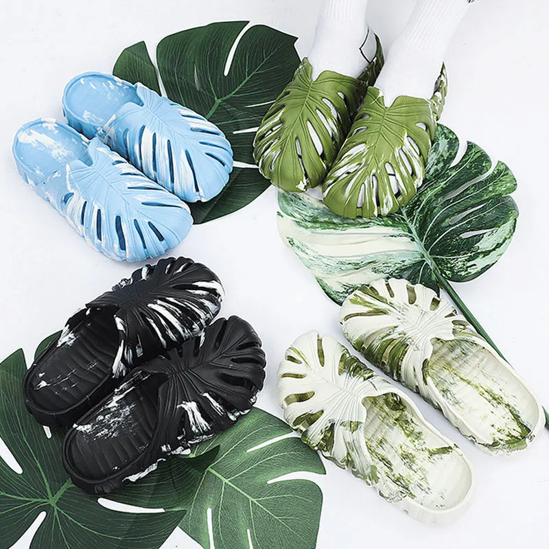 Designer Neue Heiße Paare Hausschuhe Sommer Im Freien Dicken Boden Anti Slip-Paket Kopf Hausschuhe Sandalen für Männer