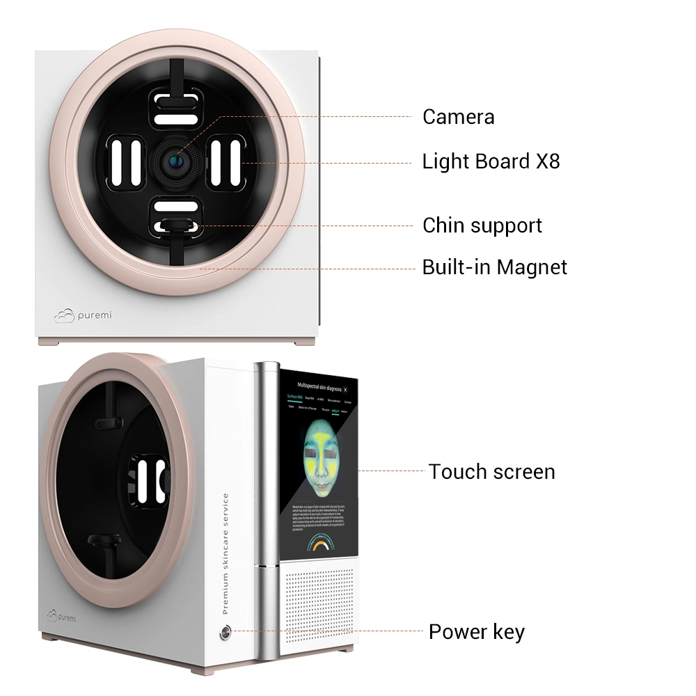 2023 Newest Magic Mirror 3D Ai Skin Diagnostics Analysis Tester System Intelligent Facial Scanner Face Skin Analyzer Machine