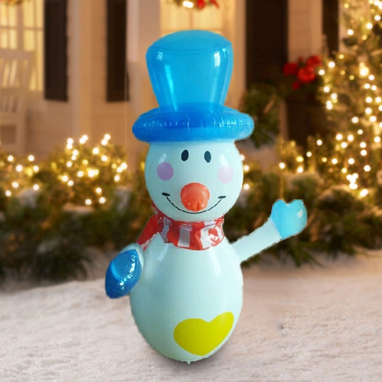 Brinquedo de boneco de neve em PVC com decoração portátil de Natal