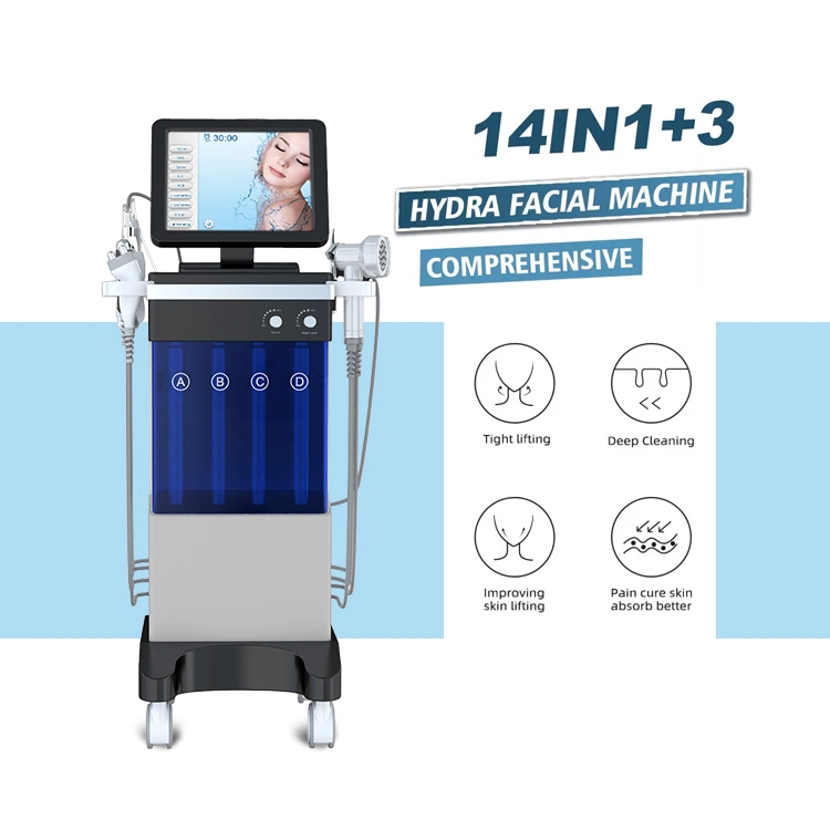 Алмазный пилинг Hydro Microdermabrasion Oxygen Jet, OEM 14 в 1 Aqua Facials Skin Care Cleaning Hydra Dermabrasion Facial Machine