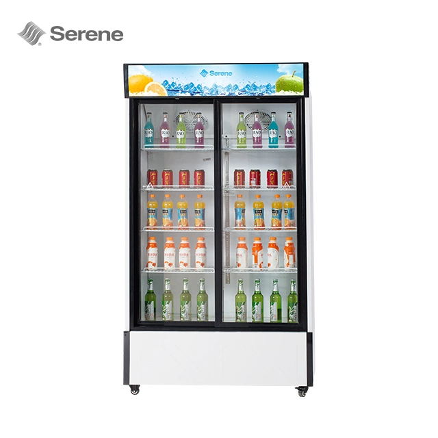 High quality/High cost performance  530L Commercial Upright Cooler Fridge Display Freezer Commercial Refrigerator