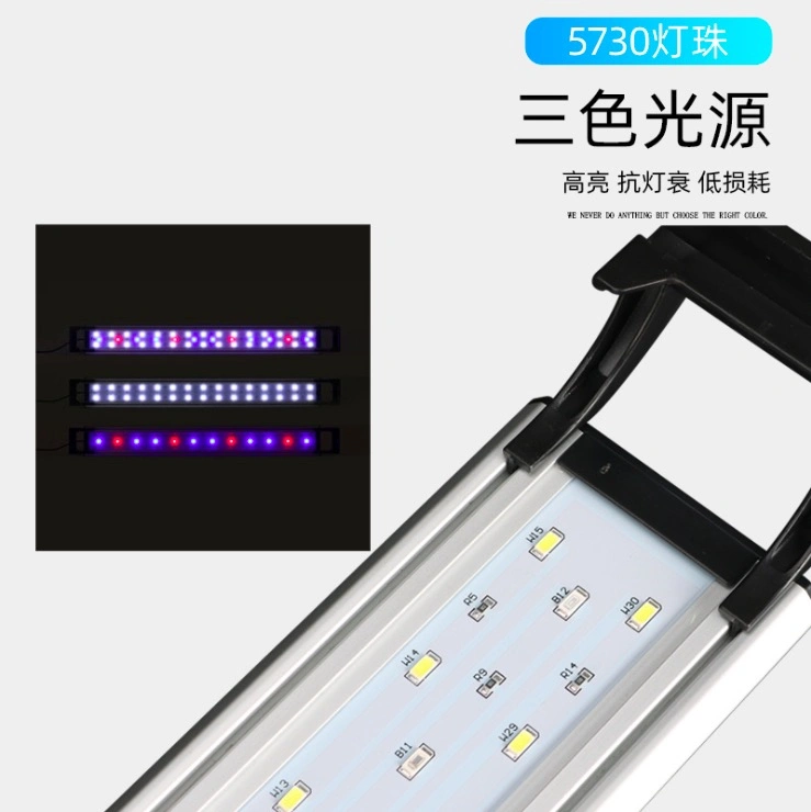 Candeeiro LED tipo clip para Aquário de 16 W com suporte extensível