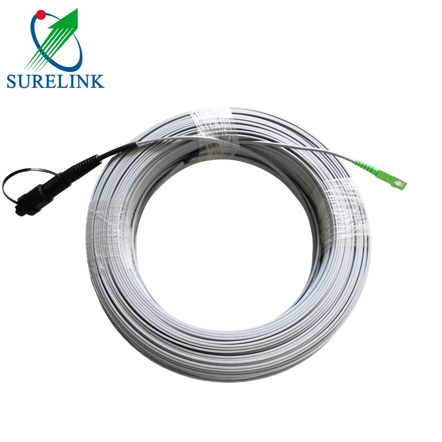 Surelink piscina 1core 2core fiber optic patch cord com LC/SC/ST/FC Ficha queda de fibras patch cord