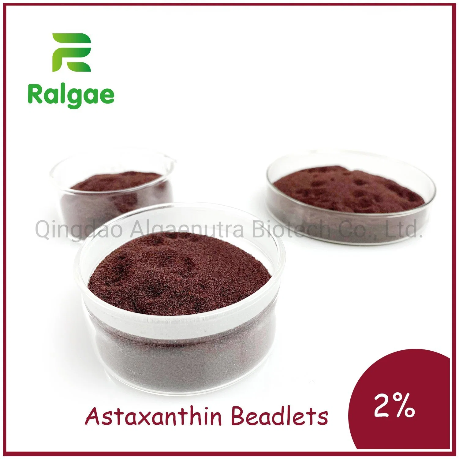 2% Content Astaxanthin Algae Beadlets Cold Water Soluble in Bulk Astaxanthin