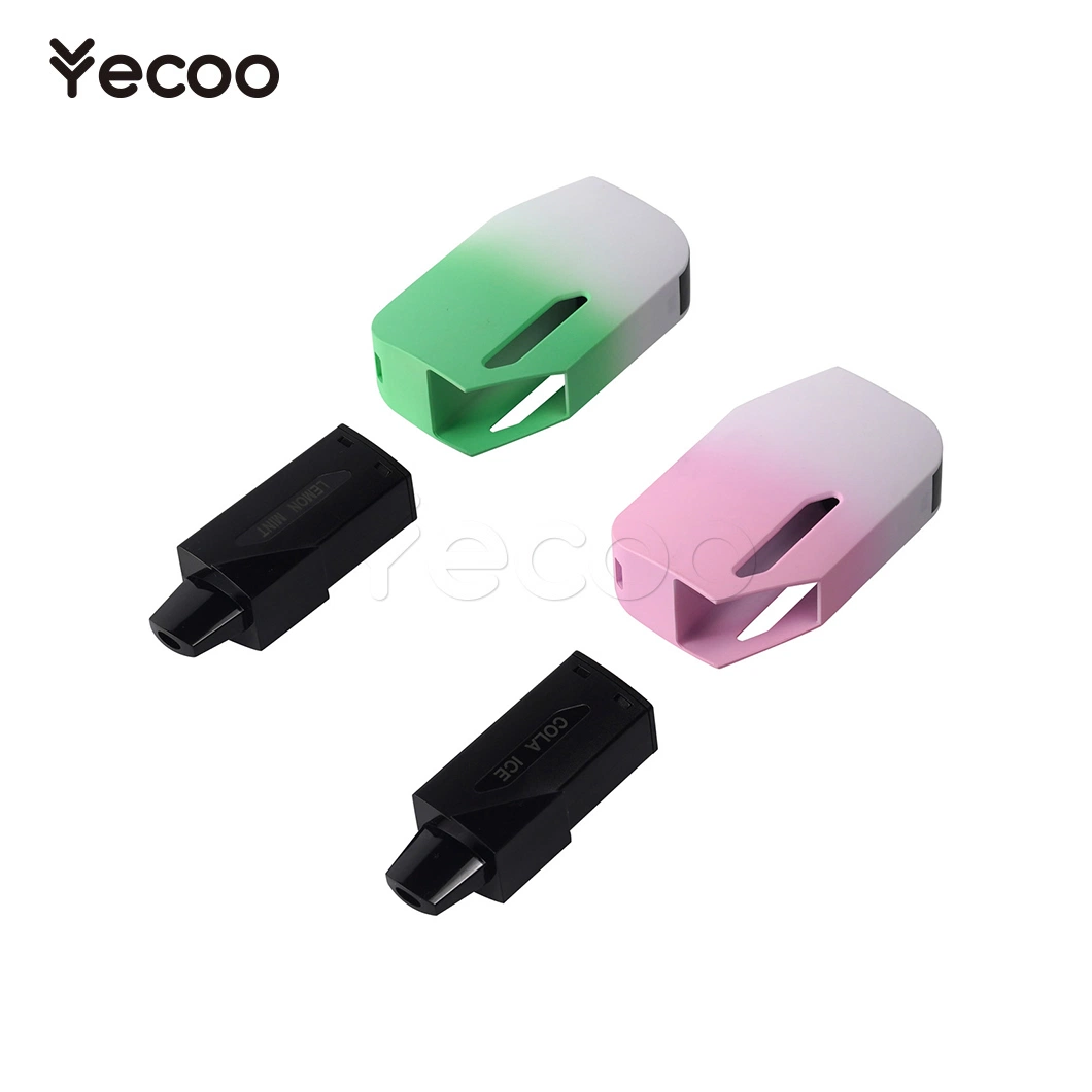 Yecoo Electronic luer acturers Rechargeable Vابيه Cartridge China D140 7000-12000+ نفخة صحة قابل للتفتيت [أتوميوم] سجائر إلكترونيّة