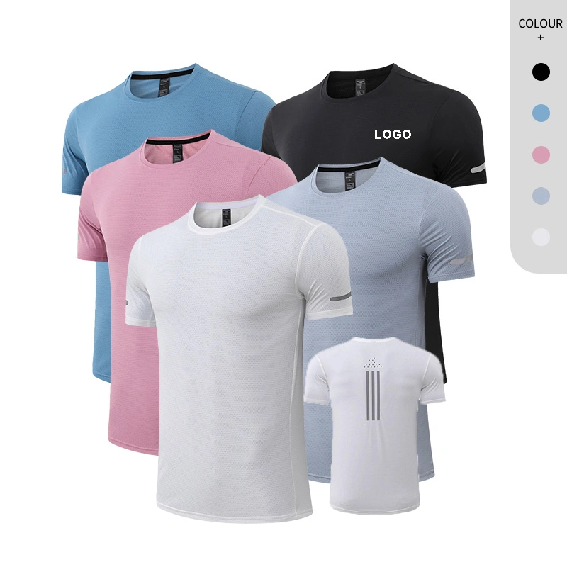 Cheap Sports Quality Bodybuilding Workout Tops Short Sleeve Customize O-Neck T Shirts Athletic Gym Wear Men Fitness Shirts