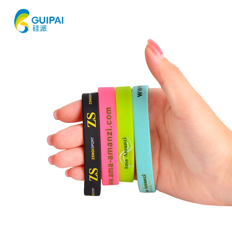 Customized Silicone Bracelet Silicone Sports Wristband for Promotion Gifts