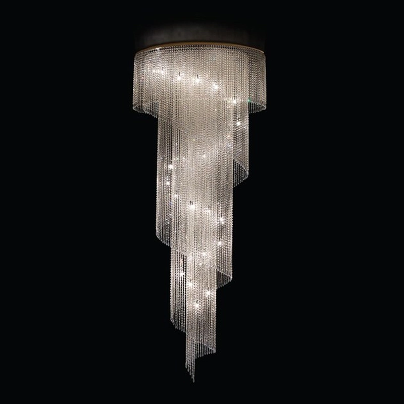 Custom Big Lamp Modern Hotel Show Room Luxury Crystal Ceiling Chandelier Lighting
