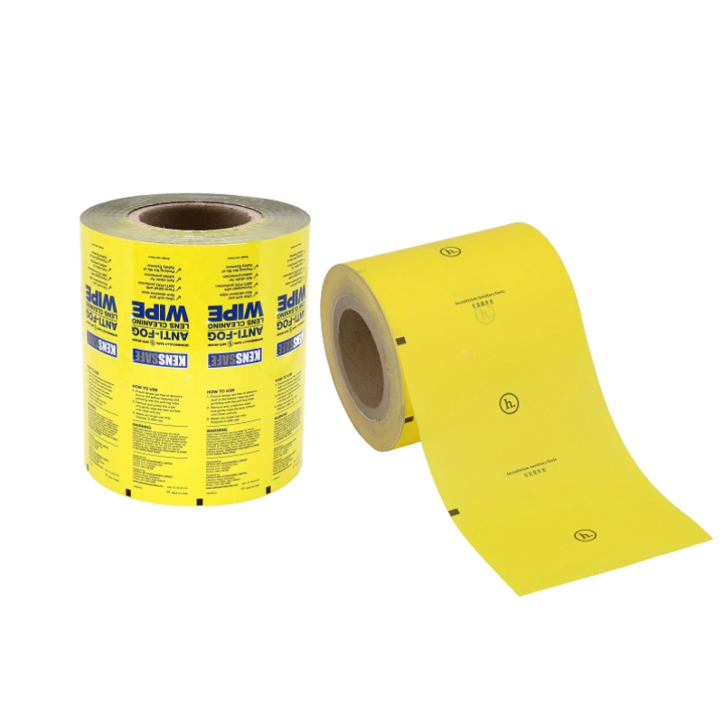 Lenses Wipe Paper Packaging Film Aluminum Foil Roll