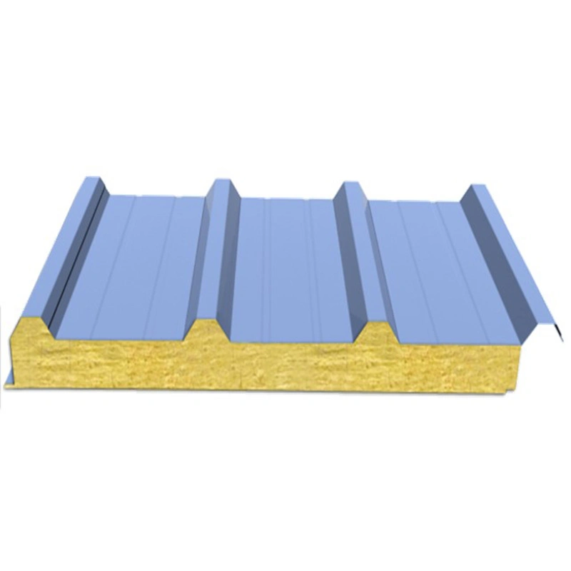 100mm Thick EPS/PU/PIR/Rockwool Sandwich Panel for Steel Building Cleanroom Cold Storage