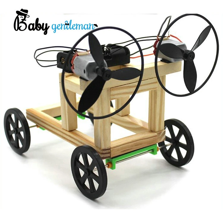 High quality/High cost performance  Kids Science Experiment Kit Wooden DIY Mini Car Toy Z04047g