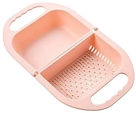 Washing Colander Strainer Foldable Basket Double Sided Kitchen Fruit Basket Washer Drainer Bl15621