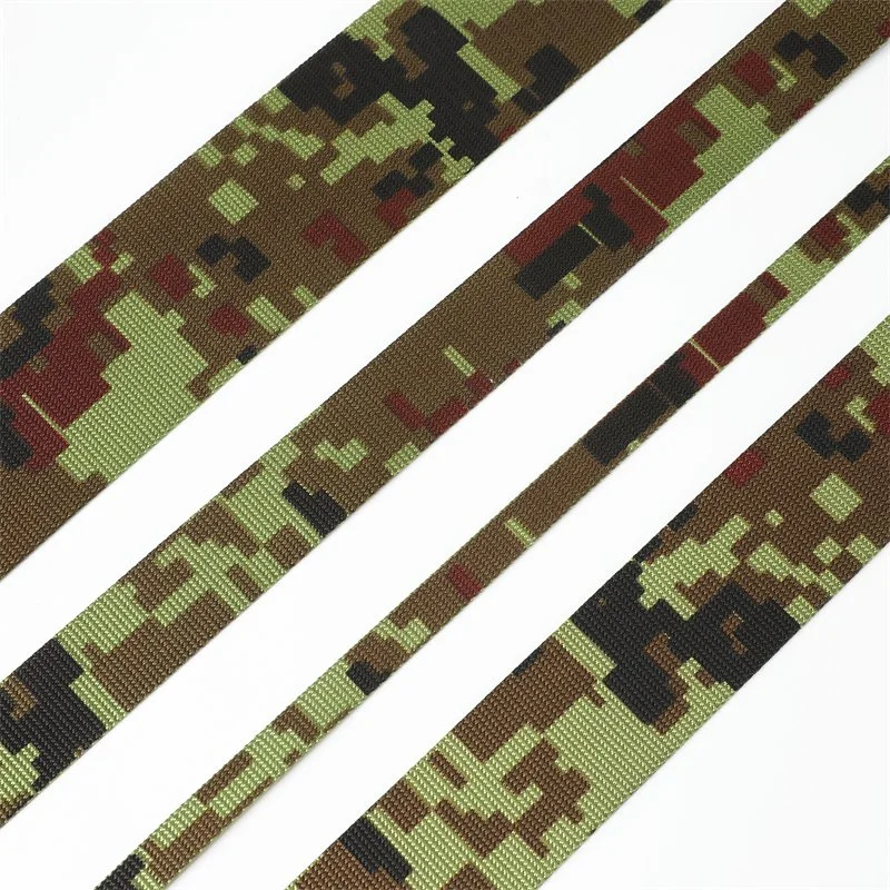 OEM Custom Mil Spec Custom Tactical Heavy Duty Camo Nylon Camouflage Tape 25 mm Webbing