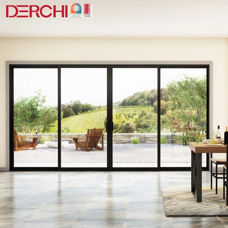 USA America Standard Hurricane Proof Impact Commercial Sliding Doors for Sale