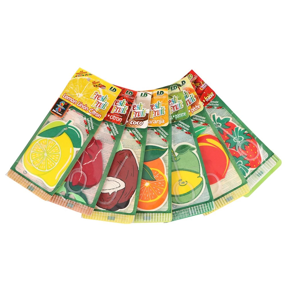 Car Air Freshener Hanging Fruit Flavor Car Perfume Paper