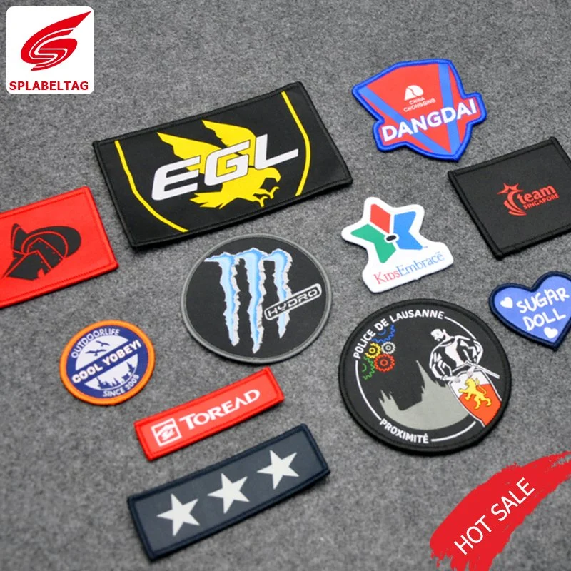 Custom Fashion Logo Flat Woven School Embroidery Patch for Clothing