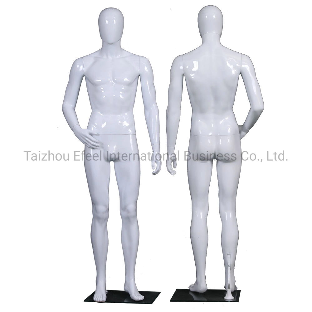 Plastic Vendors Bright White Color Male Models for Sale Mannequin